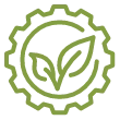 gear and plant icon